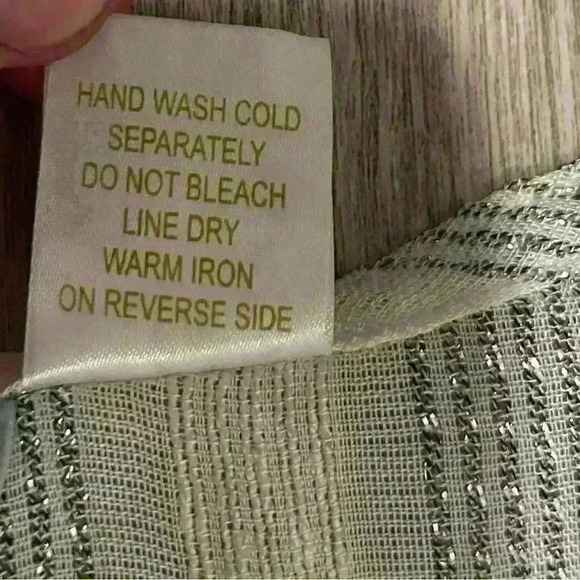 Vintage Dia Women’s Maxi Swim Cover Sheer White Silver Stripe Size M - Picture 10 of 10